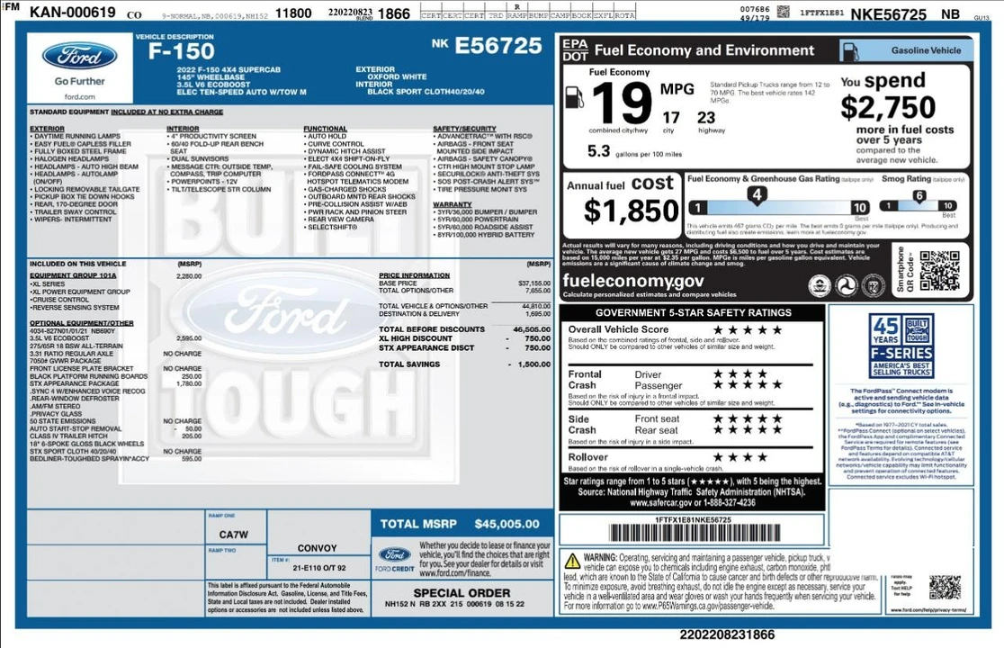 2022 Ford F-150 14th Gen - Image 4 of 31