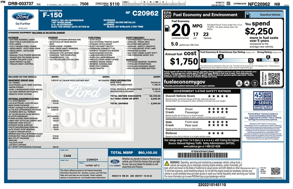 2022 Ford F-150 14th Gen - Image 2 of 31