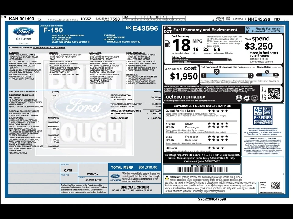 2022 Ford F-150 14th Gen - Image 3 of 12