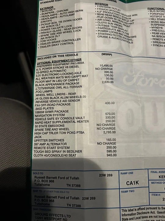 2022 Ford Super Duty 4th Gen - Image 15 of 21