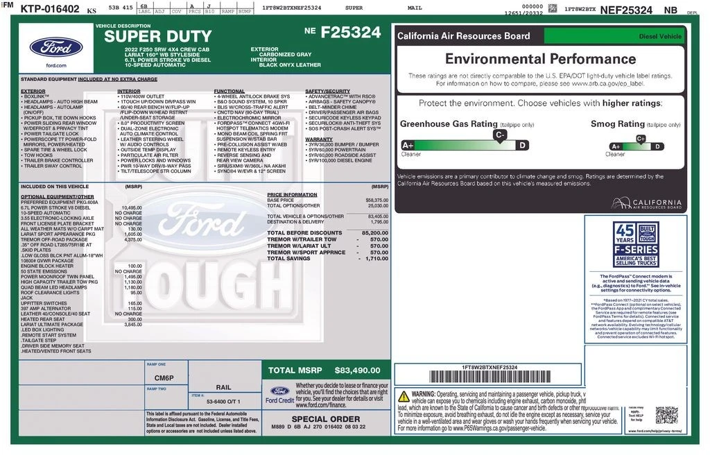 2022 Ford Super Duty 4th Gen - Image 6 of 12