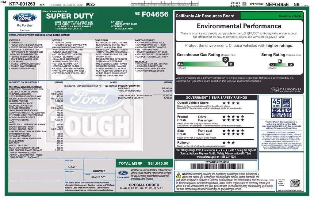 2022 Ford Super Duty 4th Gen - Image 2 of 2
