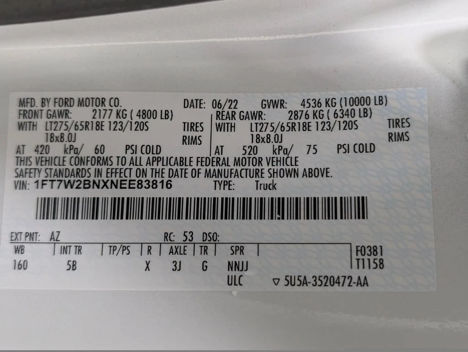 2022 Ford Super Duty 4th Gen - Image 29 of 31