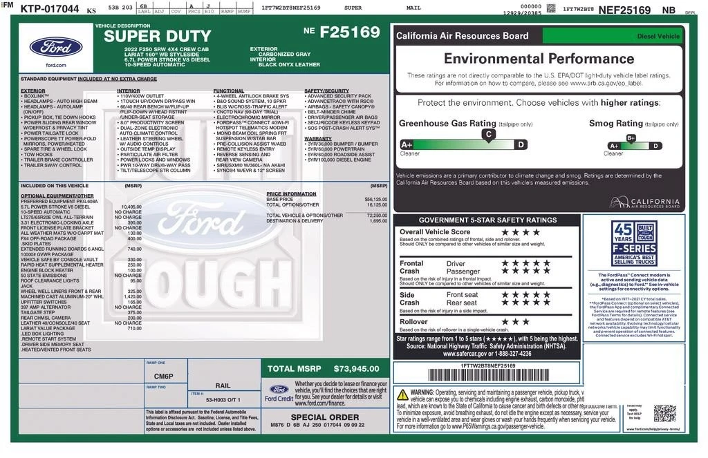 2022 Ford Super Duty 4th Gen - Image 2 of 2