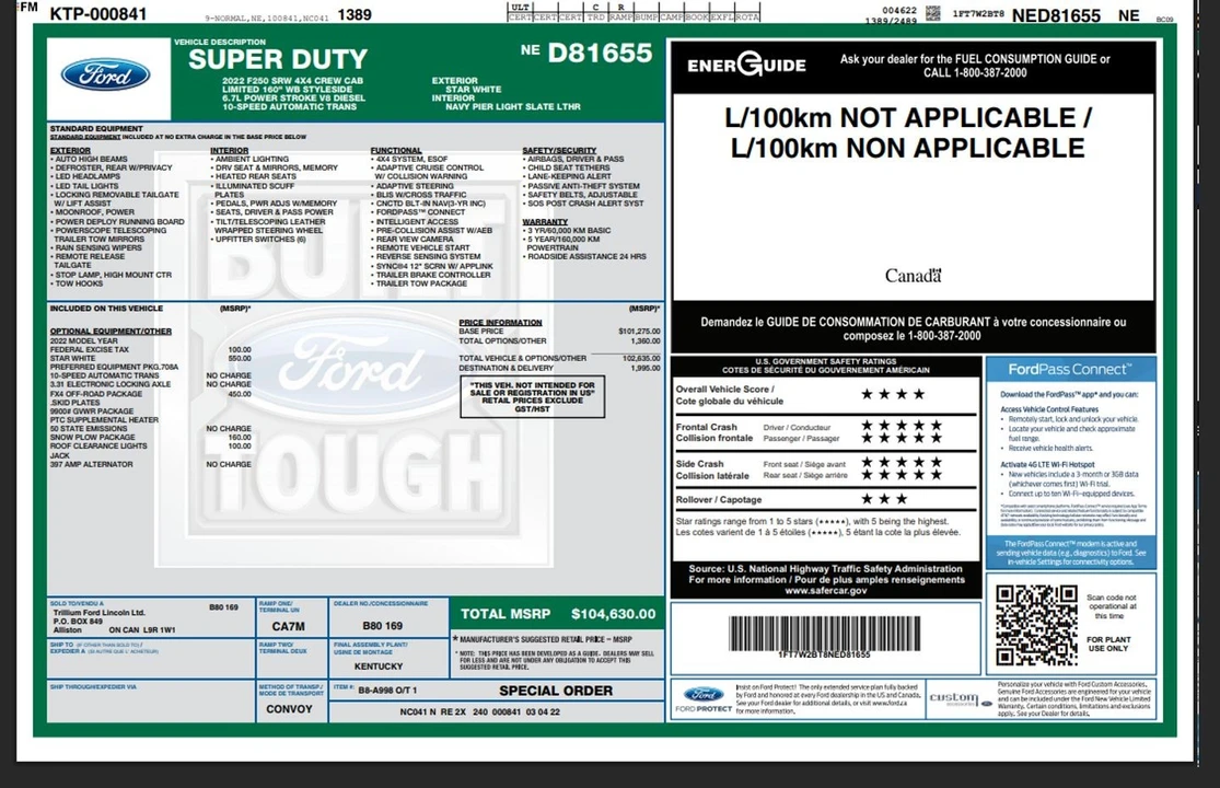 2022 Ford Super Duty 4th Gen - Image 5 of 12