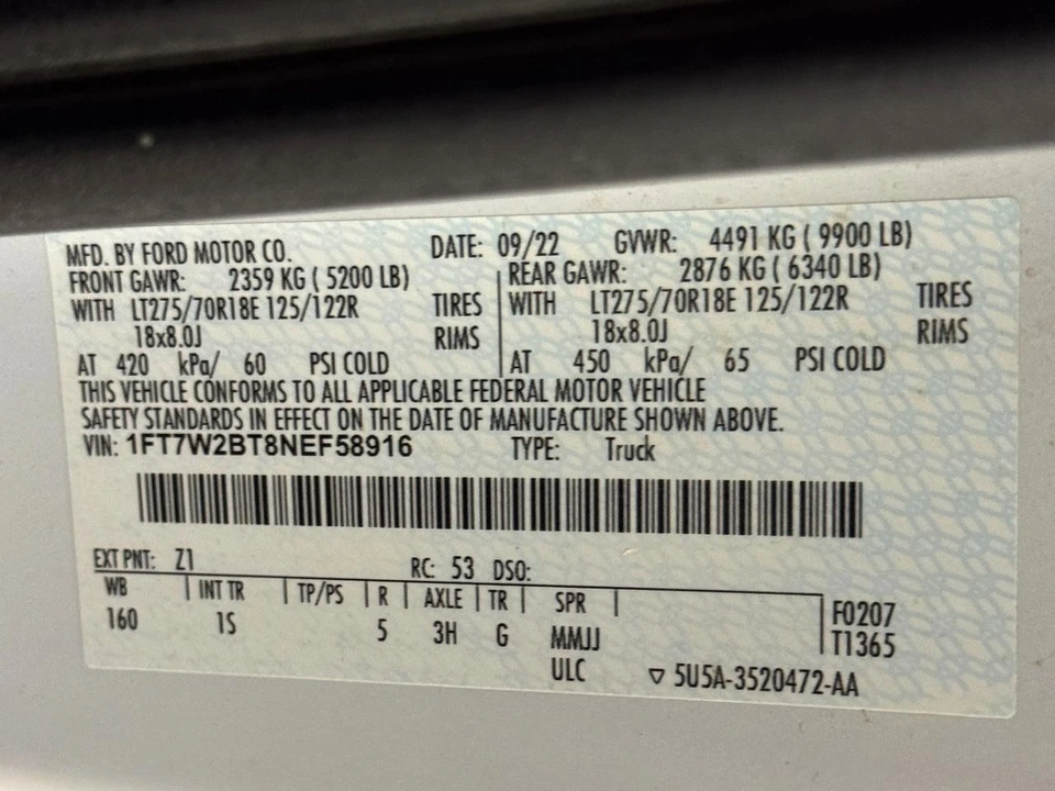 2022 Ford Super Duty 4th Gen - Image 20 of 20