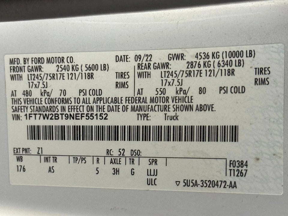 2022 Ford Super Duty 4th Gen - Image 19 of 19