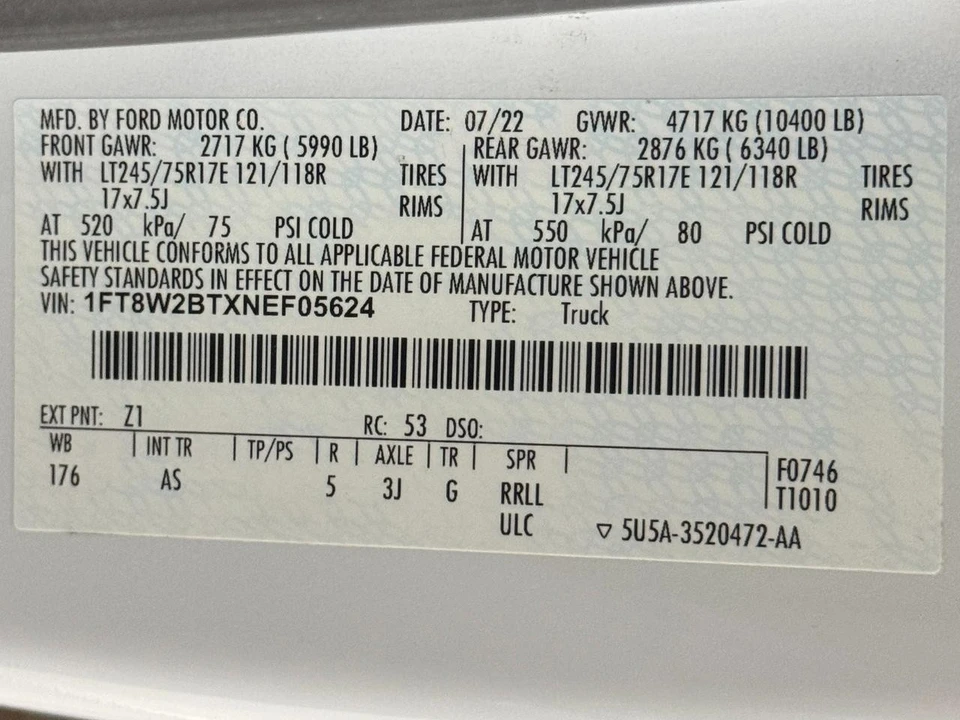 2022 Ford Super Duty 4th Gen - Image 13 of 13