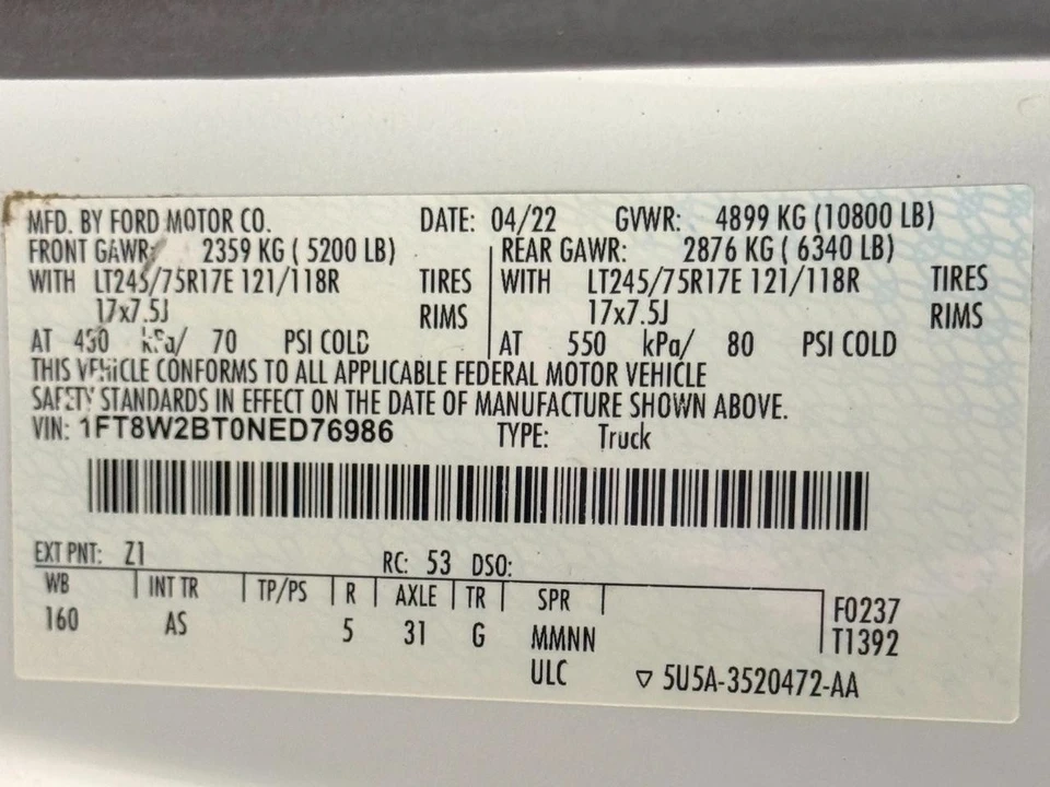 2022 Ford Super Duty 4th Gen - Image 14 of 15