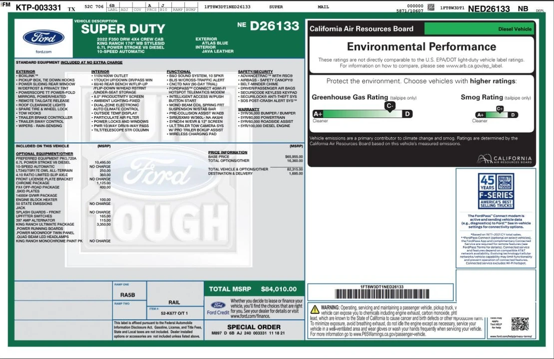 2022 Ford Super Duty 4th Gen - Image 4 of 31