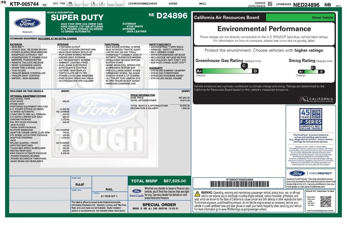 2022 Ford Super Duty 4th Gen - Image 6 of 31