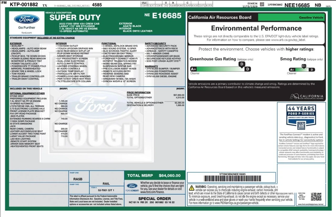 2022 Ford Super Duty 4th Gen - Image 4 of 31