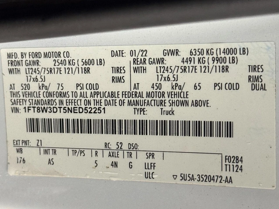 2022 Ford Super Duty 4th Gen - Image 22 of 22