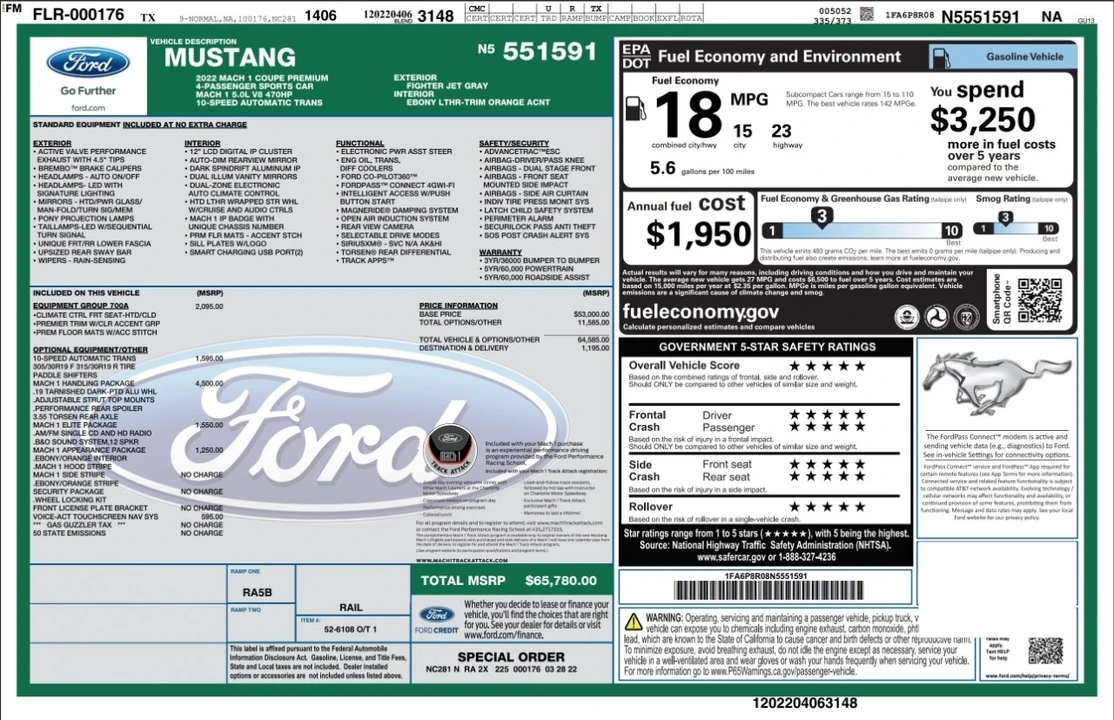 2022 Ford S550 Mustang - Image 4 of 12