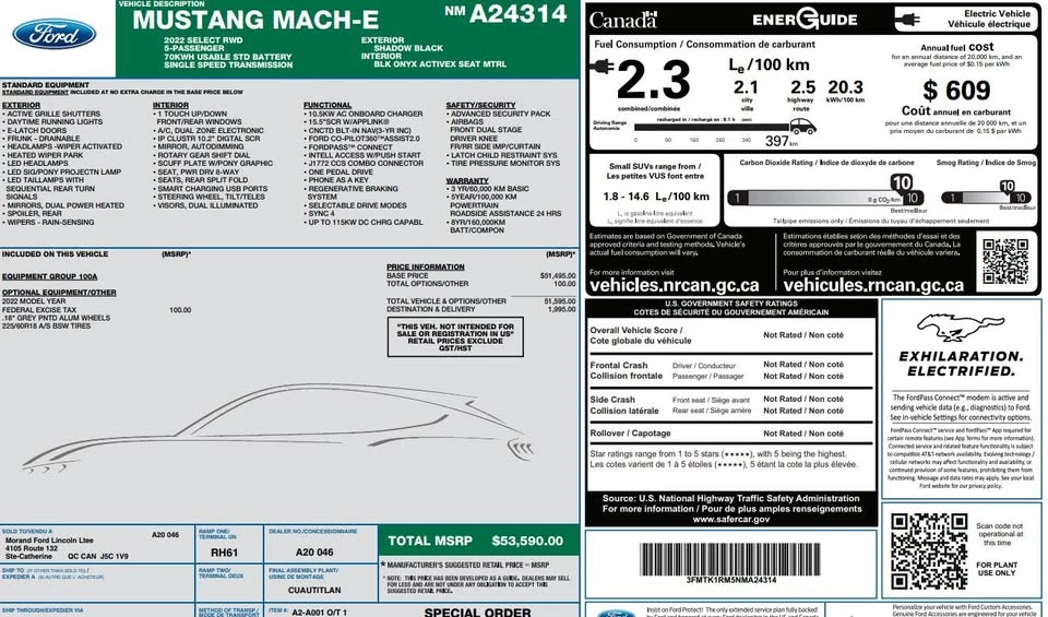 2022 Ford Mustang Mach-E - Image 19 of 19