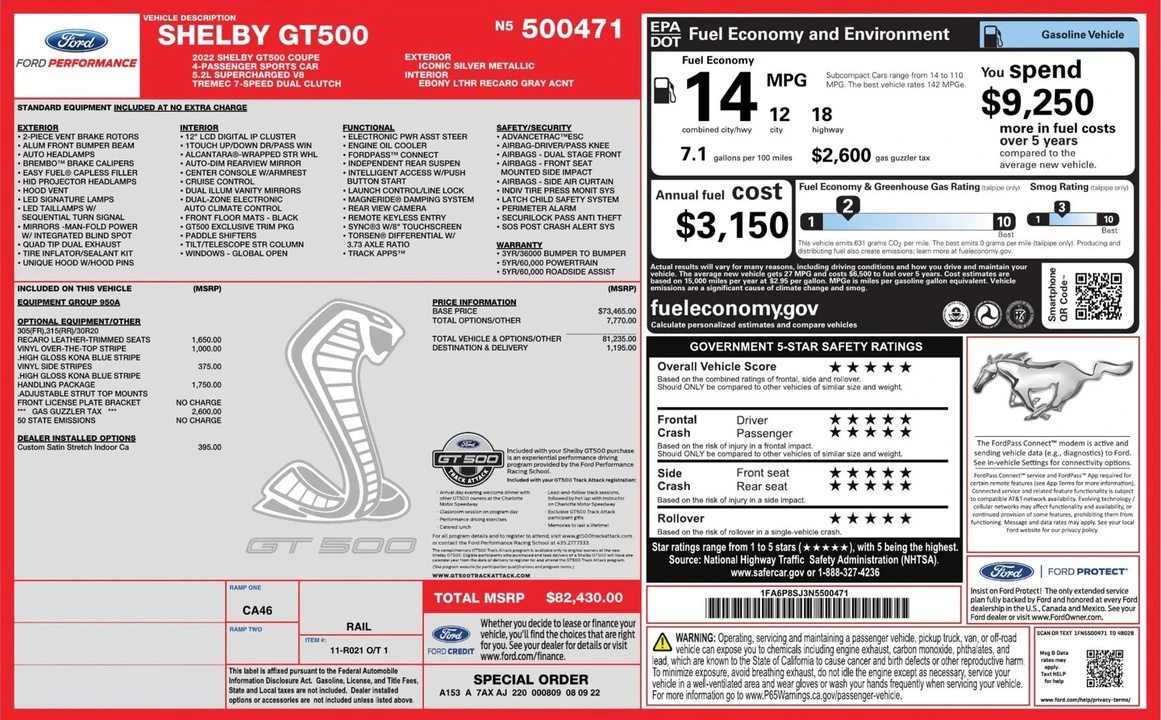 2022 Ford S550 Mustang - Image 3 of 31