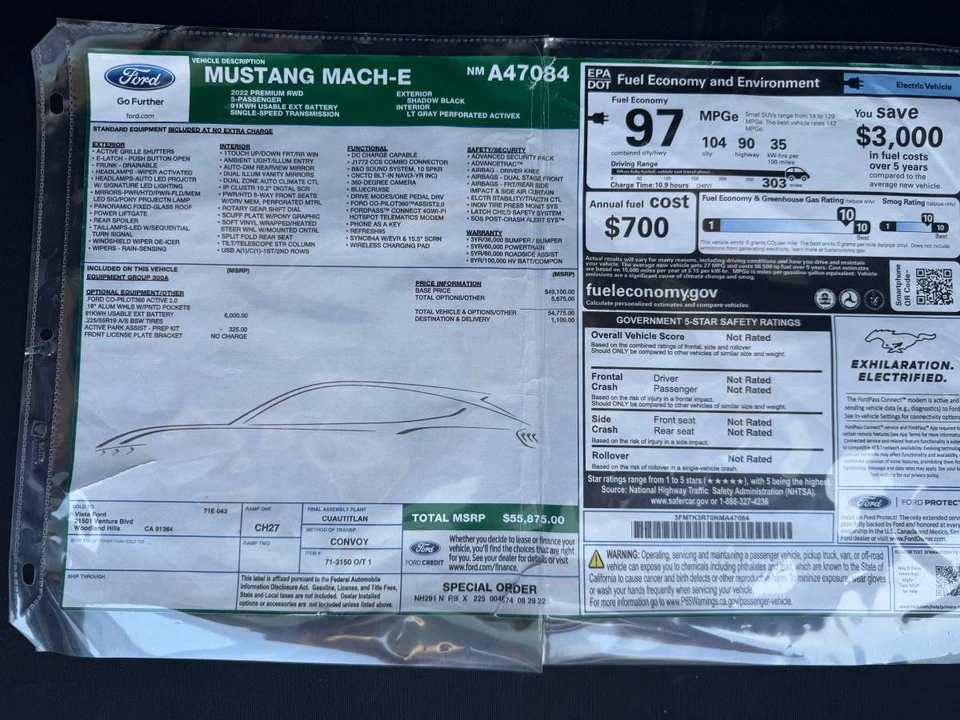 2022 Ford Mustang Mach-E - Image 10 of 18