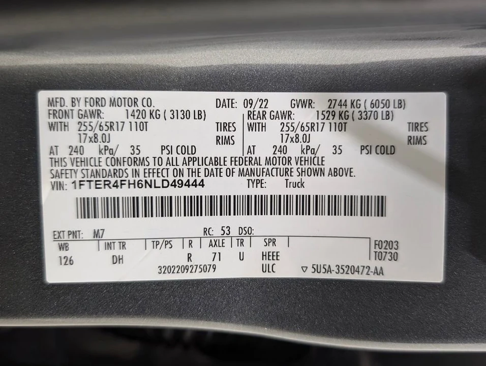 2022 Ford Ranger 4th Gen - Image 9 of 12