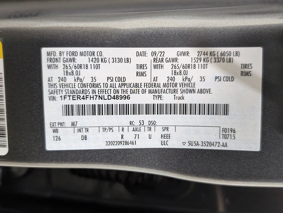 2022 Ford Ranger 4th Gen - Image 9 of 12