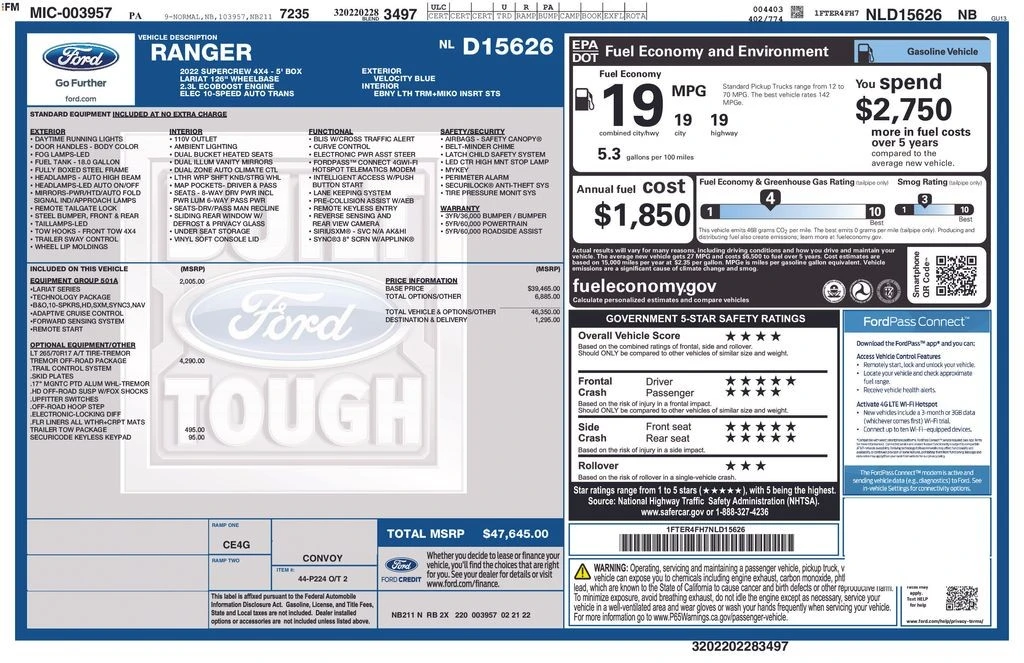 2022 Ford Ranger 4th Gen - Image 7 of 12