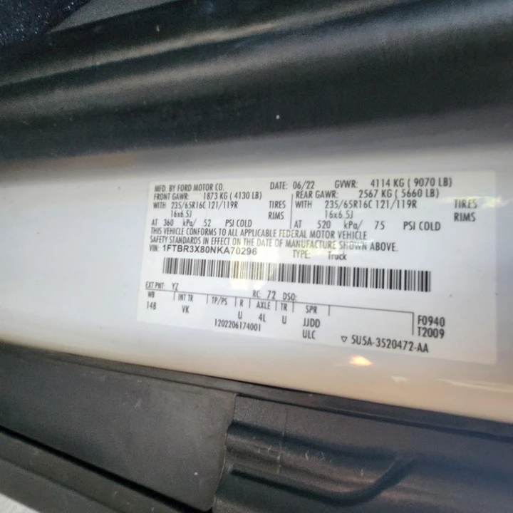 2022 Ford Transit - Image 25 of 31