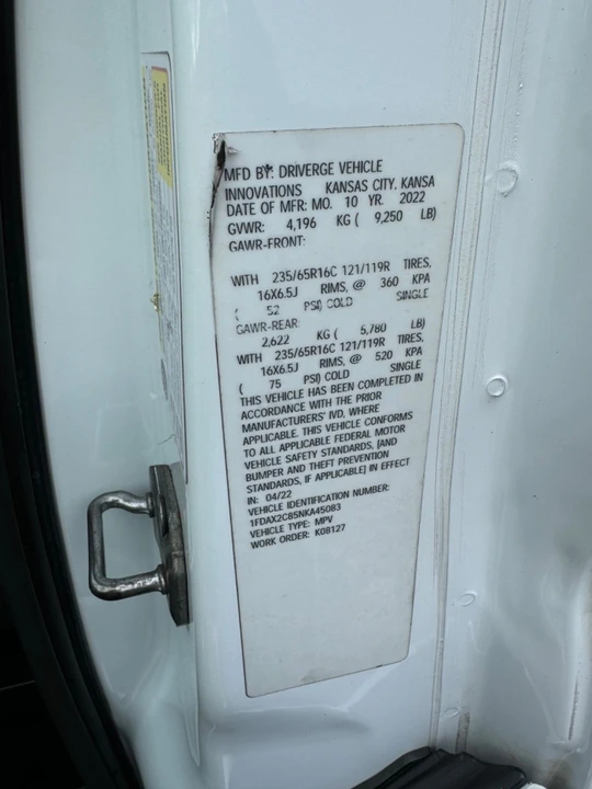 2022 Ford Transit - Image 21 of 21