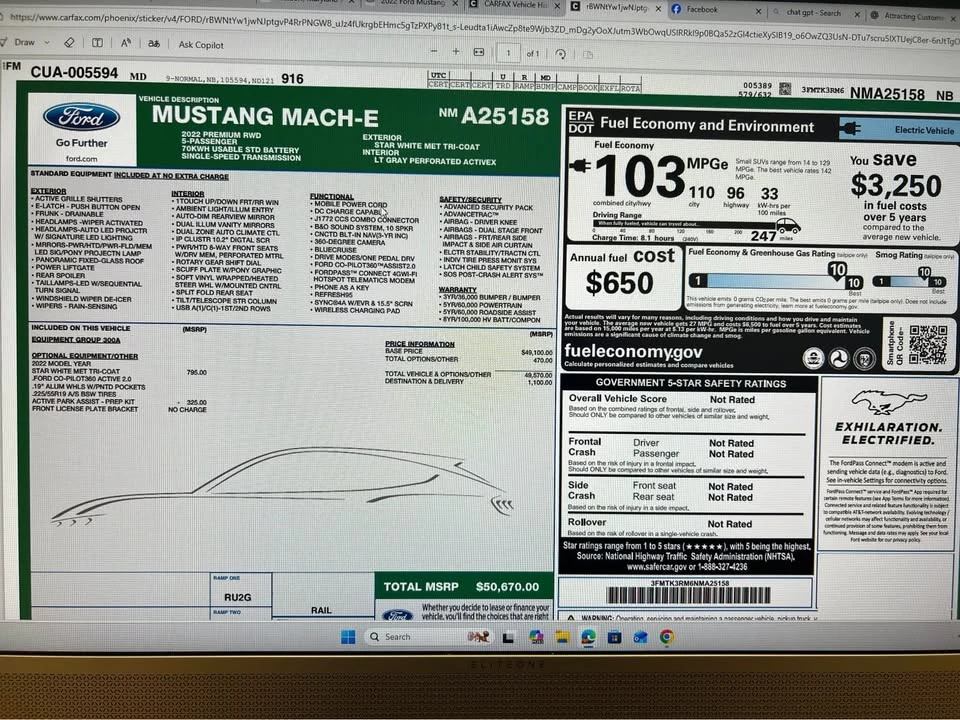 2022 Ford Mustang Mach-E - Image 12 of 13