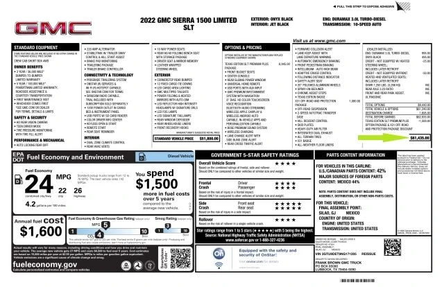 2022 GMC Sierra 5th Gen - Image 20 of 20