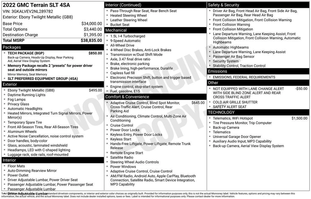 2022 GMC Terrain - Image 6 of 12