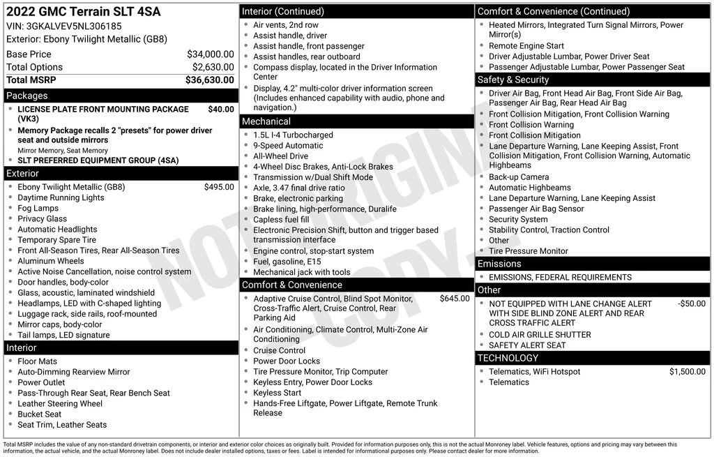 2022 GMC Terrain - Image 4 of 12