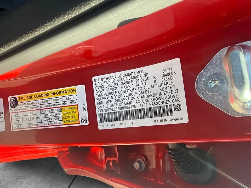 2022 Honda Civic 11th Gen - Image 29 of 29