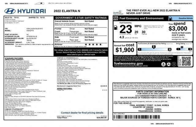 2022 Hyundai Elantra - Image 3 of 21