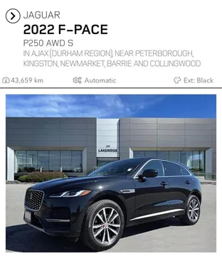 2022 Jaguar F-PACE