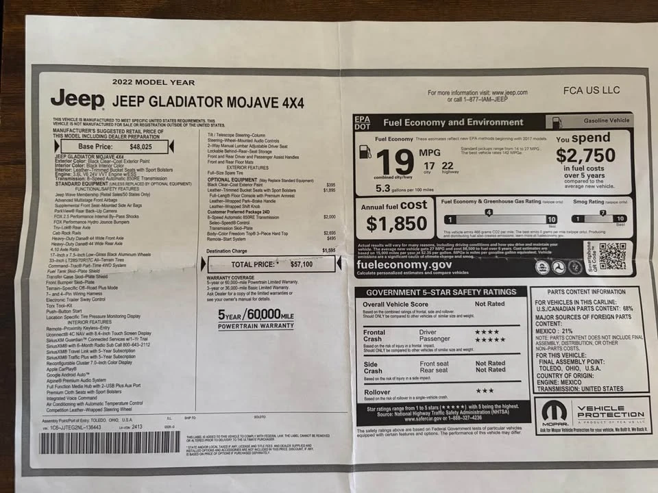2022 Jeep JT Gladiator - Image 9 of 9