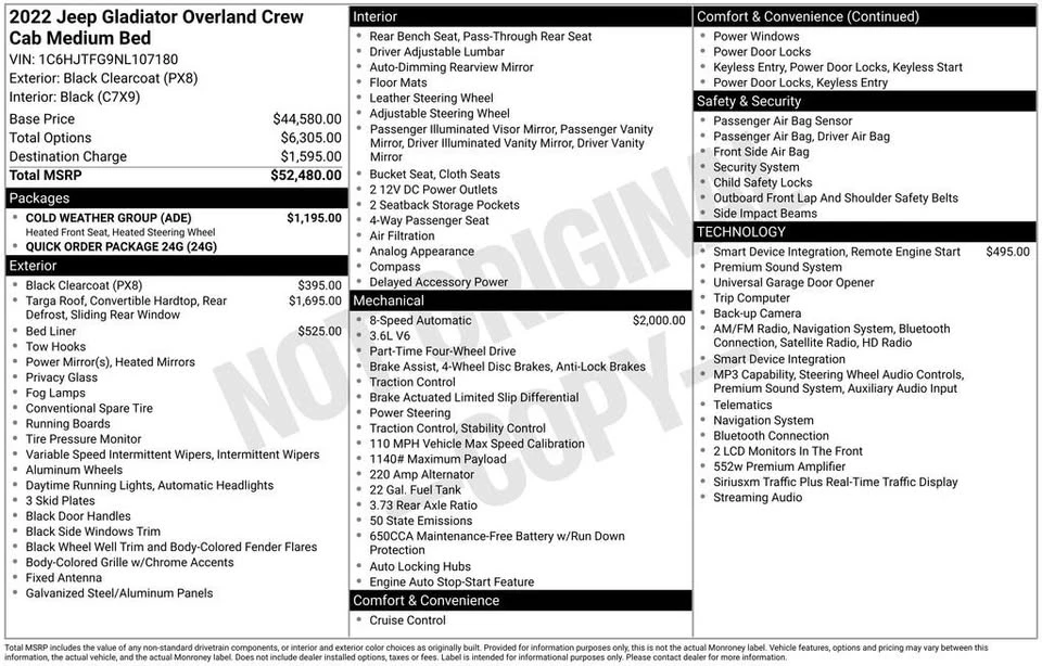 2022 Jeep JT Gladiator - Image 13 of 20
