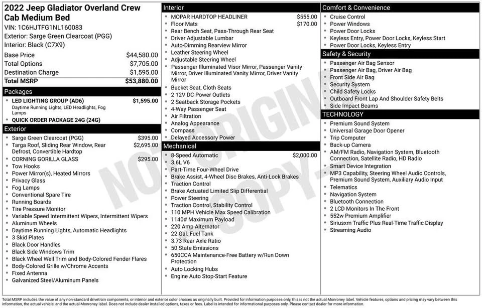2022 Jeep JT Gladiator - Image 13 of 20