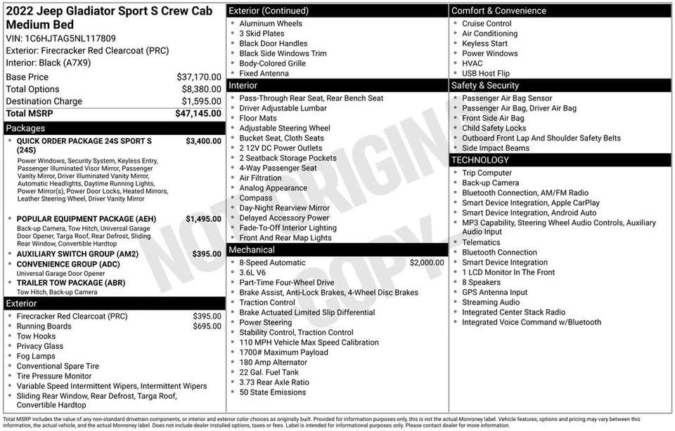 2022 Jeep JT Gladiator - Image 13 of 20
