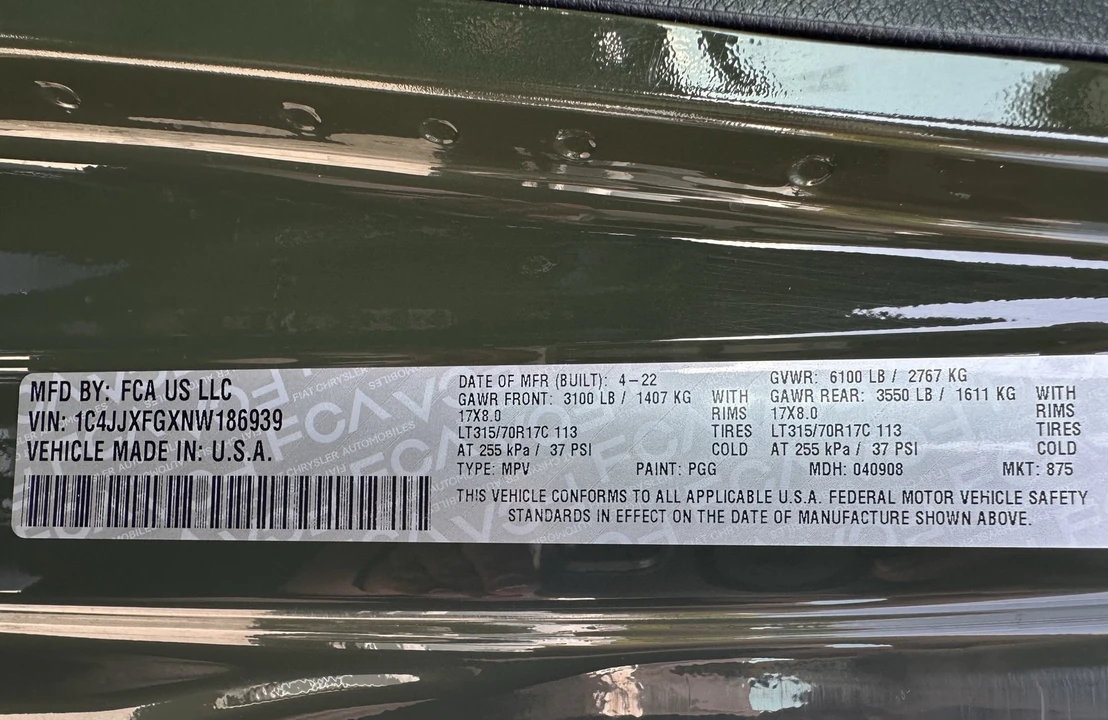 2022 Jeep JL Wrangler - Image 31 of 31