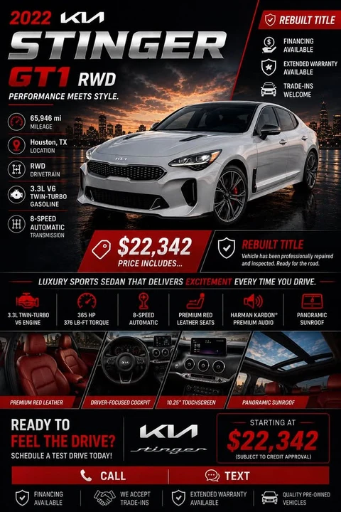 2022 Kia Stinger GT - Image 15 of 15