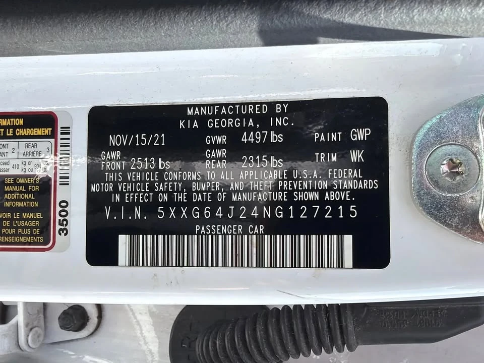 2022 Kia Optima/K5 - Image 20 of 20