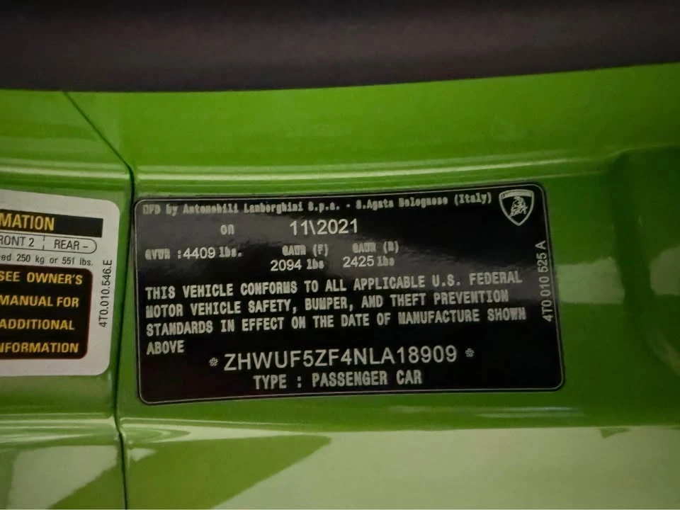 2022 Lamborghini Huracan - Image 14 of 20