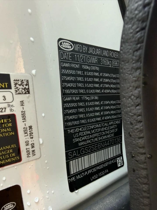 2022 Land Rover Range Rover L460 - Image 30 of 31