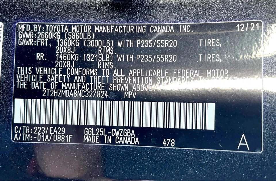 2022 Lexus RX 4th Gen - Image 19 of 19