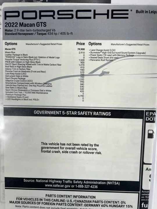 2022 Porsche Macan GTS - Image 17 of 18