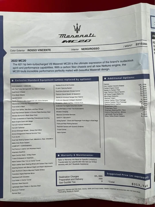 2022 Maserati MC20 - Image 18 of 18