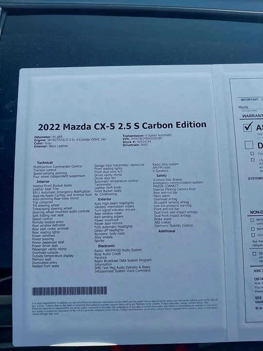 2022 Mazda CX-5 2nd Gen - Image 9 of 9