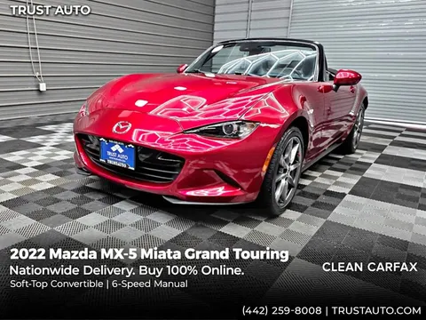 2022 Mazda MX-5 Miata Grand Touring Soft-Top 6-Speed Manual Convertible