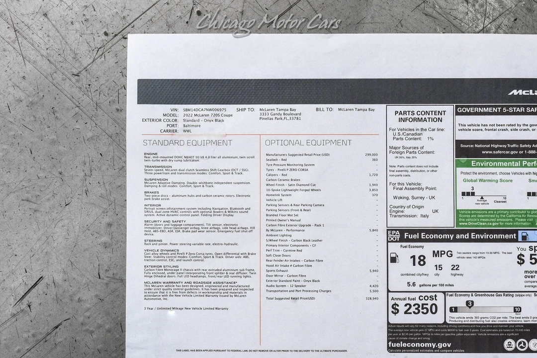 2022 McLaren 720S - Image 14 of 31
