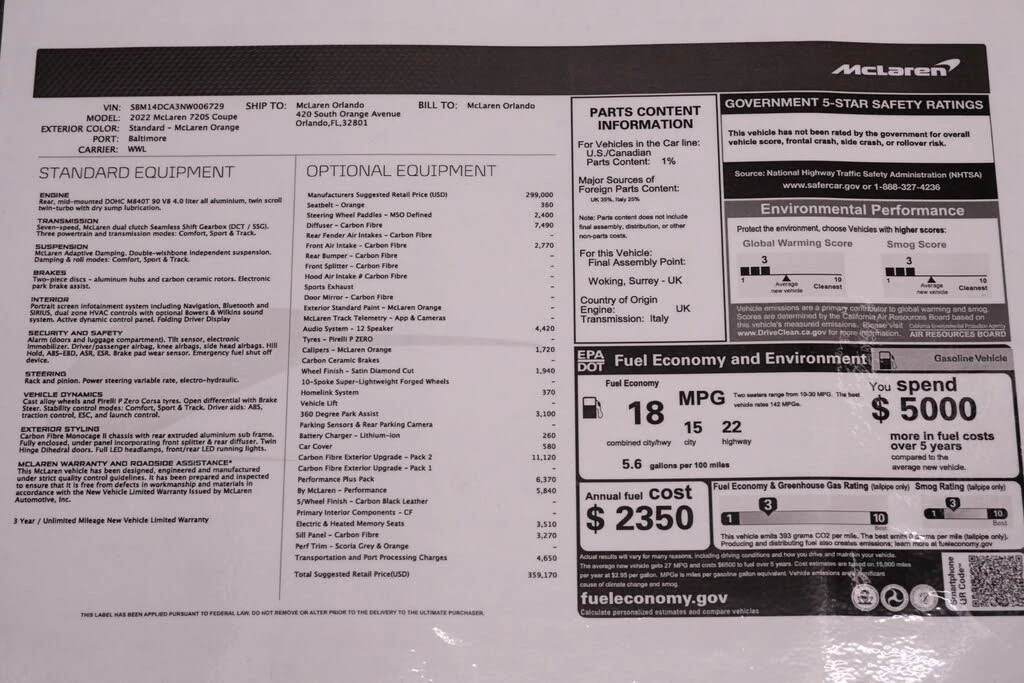 2022 McLaren 720S - Image 23 of 31