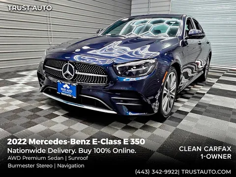 2022 Mercedes-Benz E-Class E 350 4MATIC Luxury